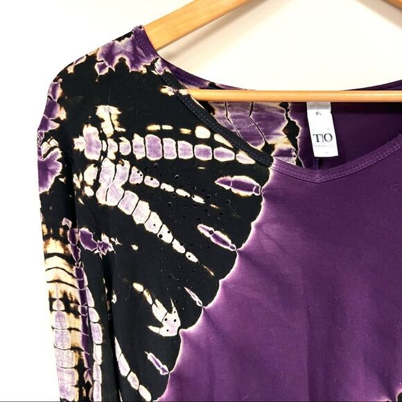 👠Thomas & Olivia tie dye boho top. Size P/L - Picture 2 of 7
